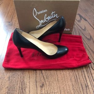 Christian Louboutin Black Simple Pumps